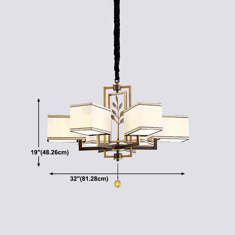 Forme de géométrie de style moderne Tabrics de lustre de la lampe à suspension multicer