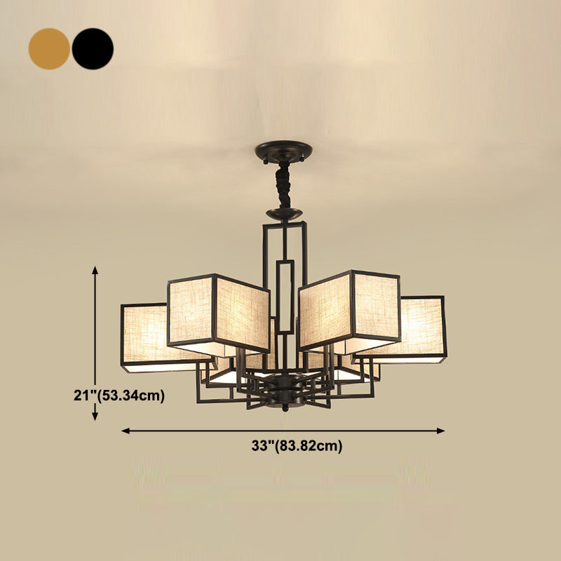 Forme de géométrie de style moderne Tabrics de lustre de la lampe à suspension multicer