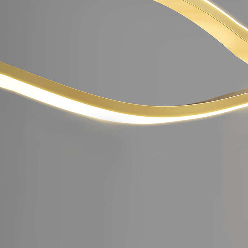 Metalen hangende lamp led hanglamp voor woonkamer met silicagel schaduw