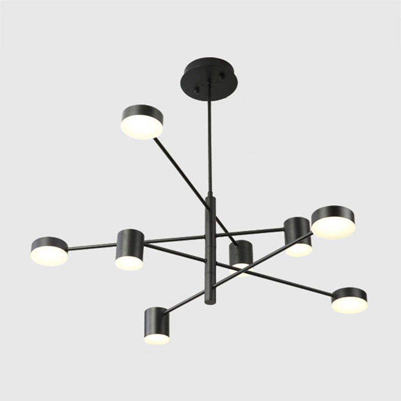 Moderne stijl cilindervorm hangsel kroonluchters metalen kroonluchter lichten