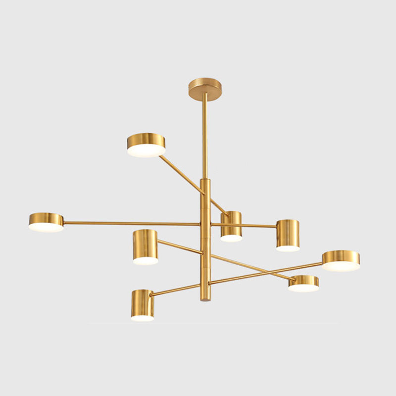 Moderne stijl cilindervorm hangsel kroonluchters metalen kroonluchter lichten