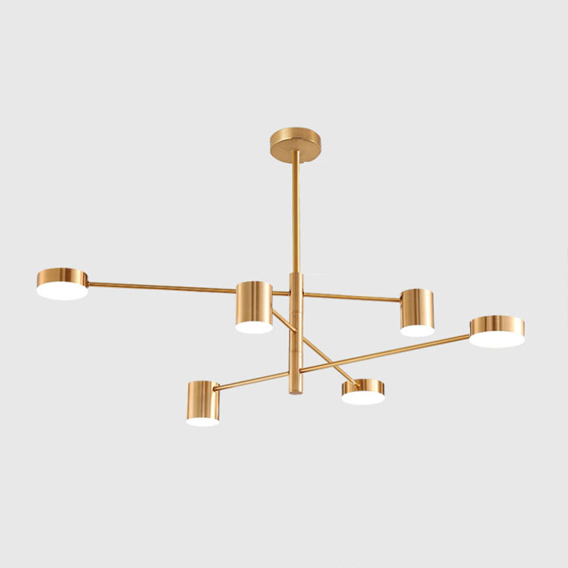 Moderne stijl cilindervorm hangsel kroonluchters metalen kroonluchter lichten