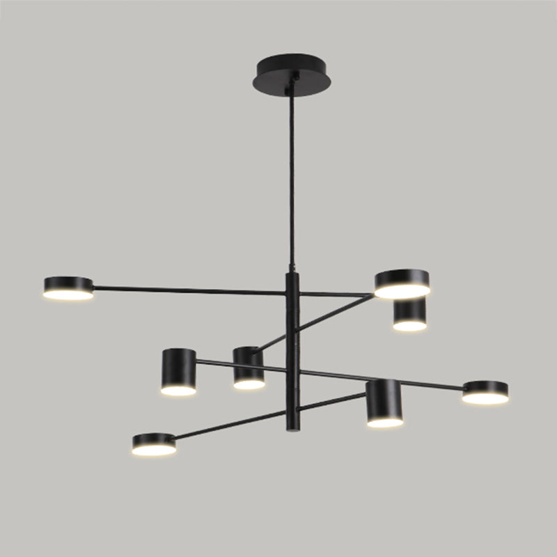 Moderne stijl cilindervorm hangsel kroonluchters metalen kroonluchter lichten