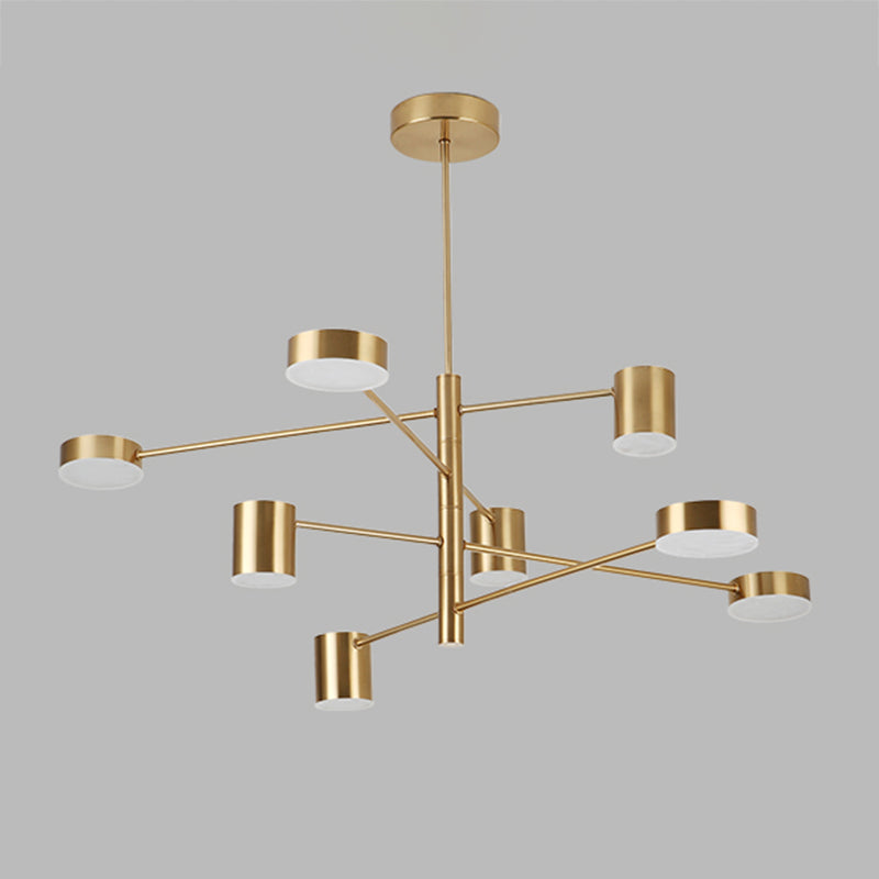 Moderne stijl cilindervorm hangsel kroonluchters metalen kroonluchter lichten