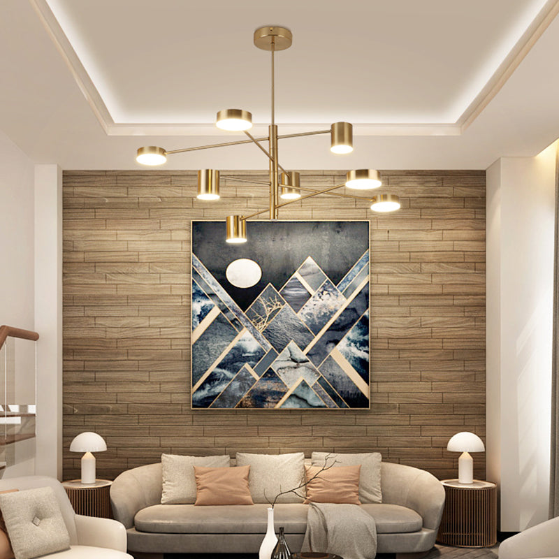 Moderne stijl cilindervorm hangsel kroonluchters metalen kroonluchter lichten