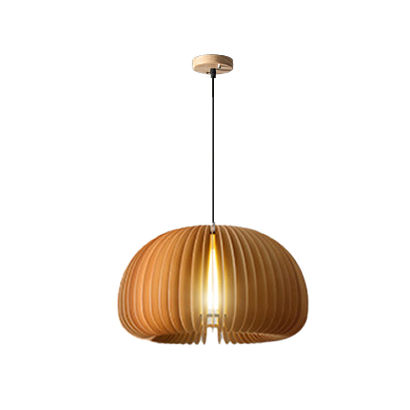 Geometric Hanging Light Modern Style Wood 1 Light Hanging Light Kit