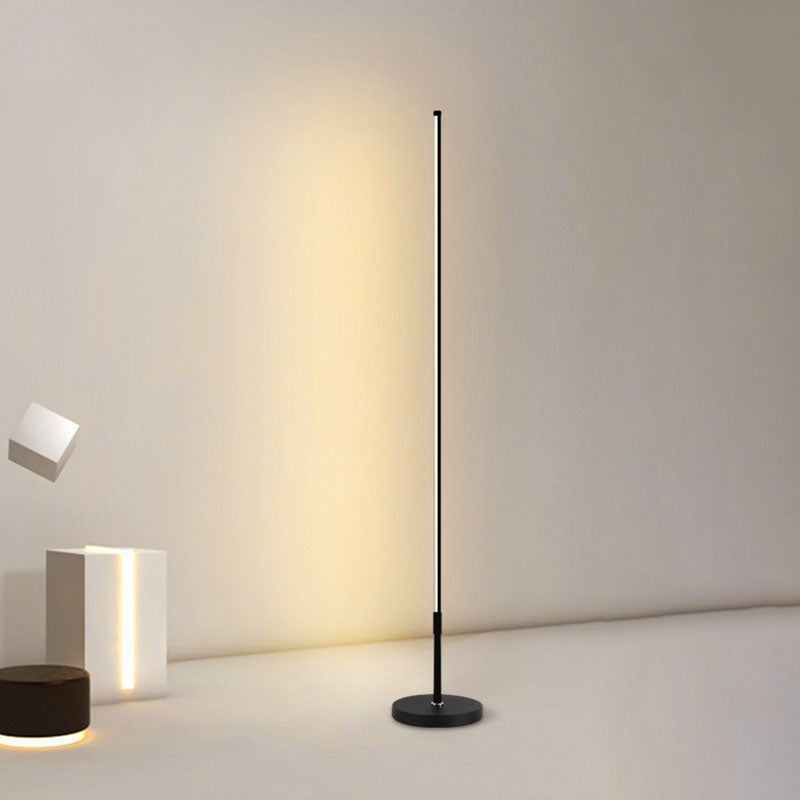 Metal Linear Shape Floor Lighting Modern 1-Light Floor Lighting