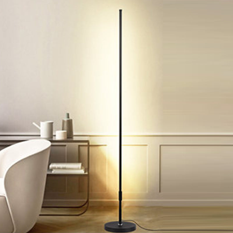 Metal Linear Shape Floor Lighting Modern 1-Light Floor Lighting