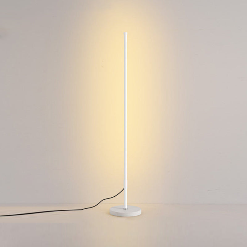 Metal Linear Shape Floor Lighting Modern 1-Light Floor Lighting
