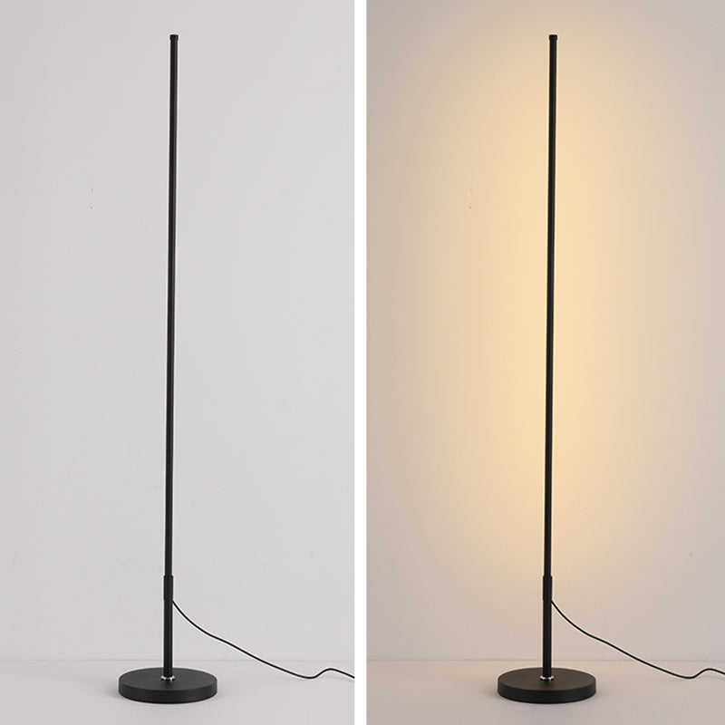 Metal Linear Shape Floor Lighting Modern 1-Light Floor Lighting