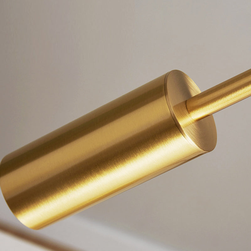 Metal Linear Shape Floor Lighting Modern 1 Light Floor Light