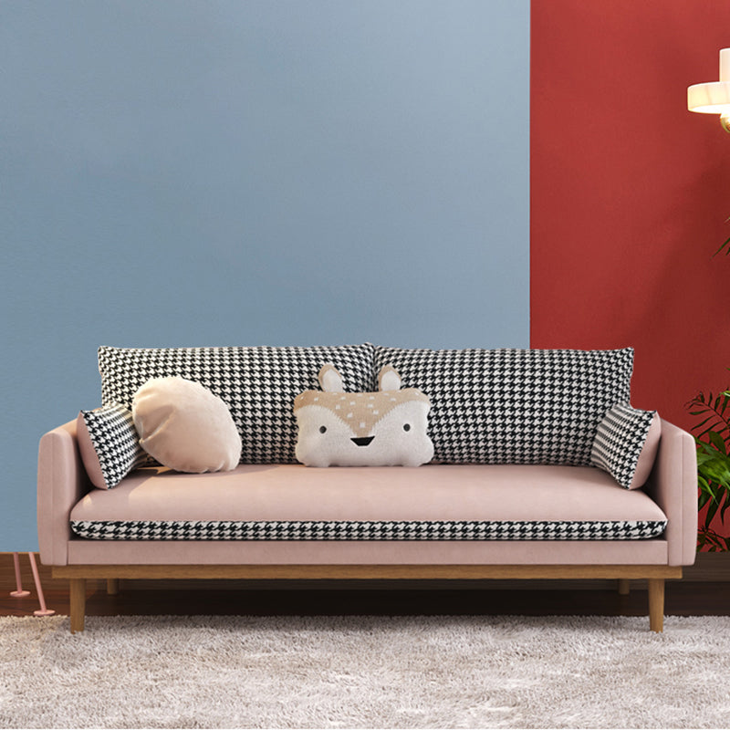 Kunstleder modernes Sofa 30 "W Square Arm Couch für Wohnzimmer