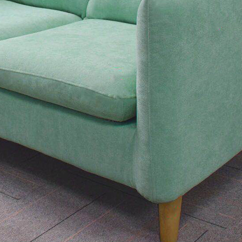 Square Arm Modern Sofa 30"W Linen Sofa for Living Room with Storage
