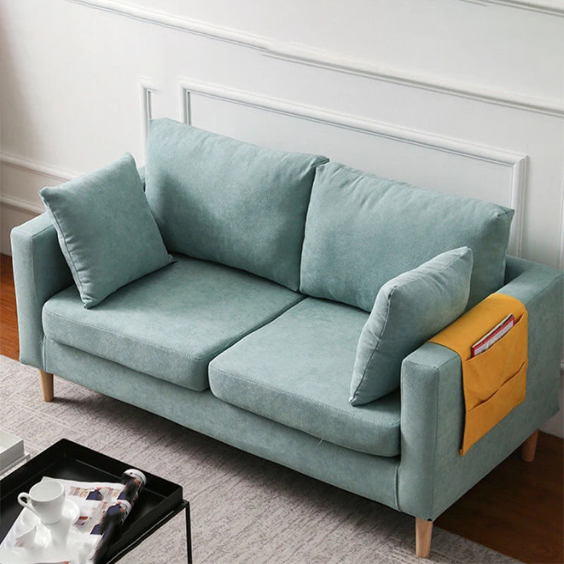 Scandinavisch kussenachters van de Velvet Loveseat met opslag voor appartement