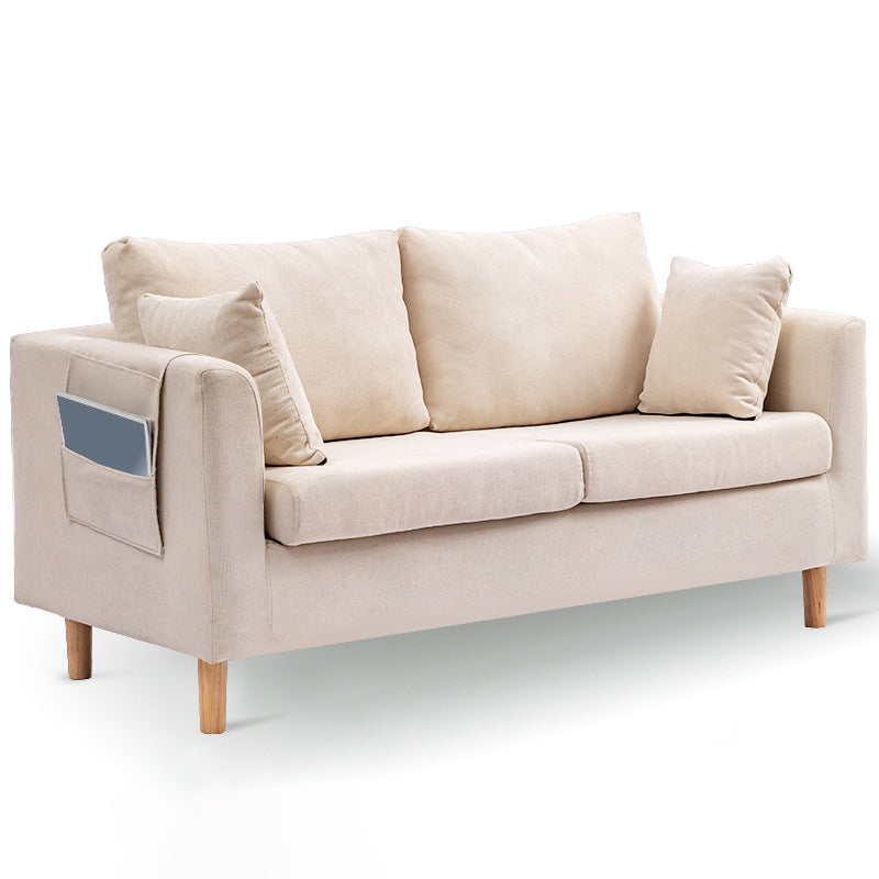 Scandinavisch kussenachters van de Velvet Loveseat met opslag voor appartement