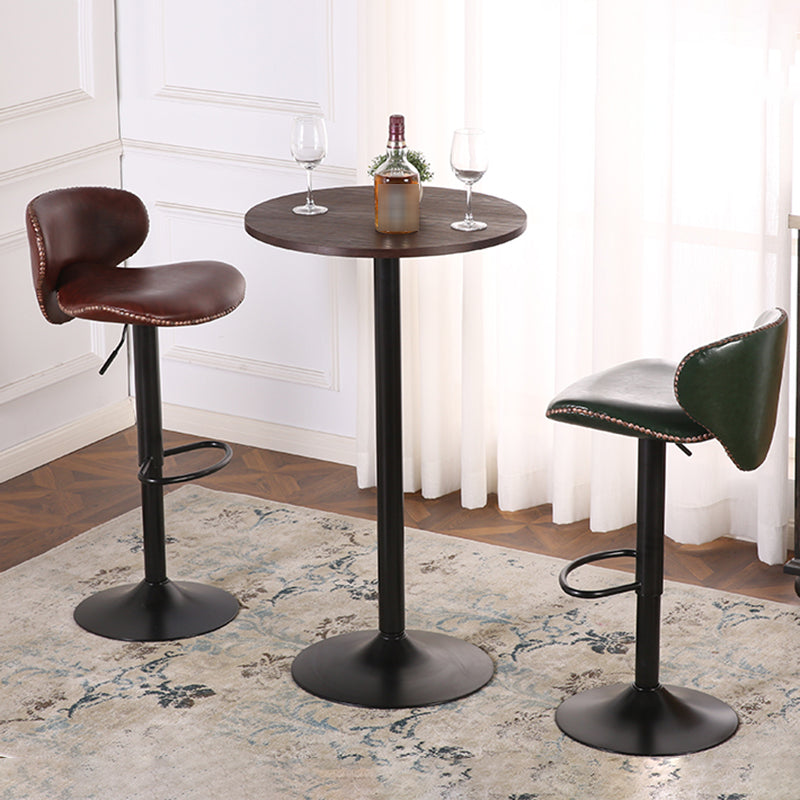 Modern Liftable Bar-stool PU Leather Counter Bar Stool with Metal Legs for Bristol