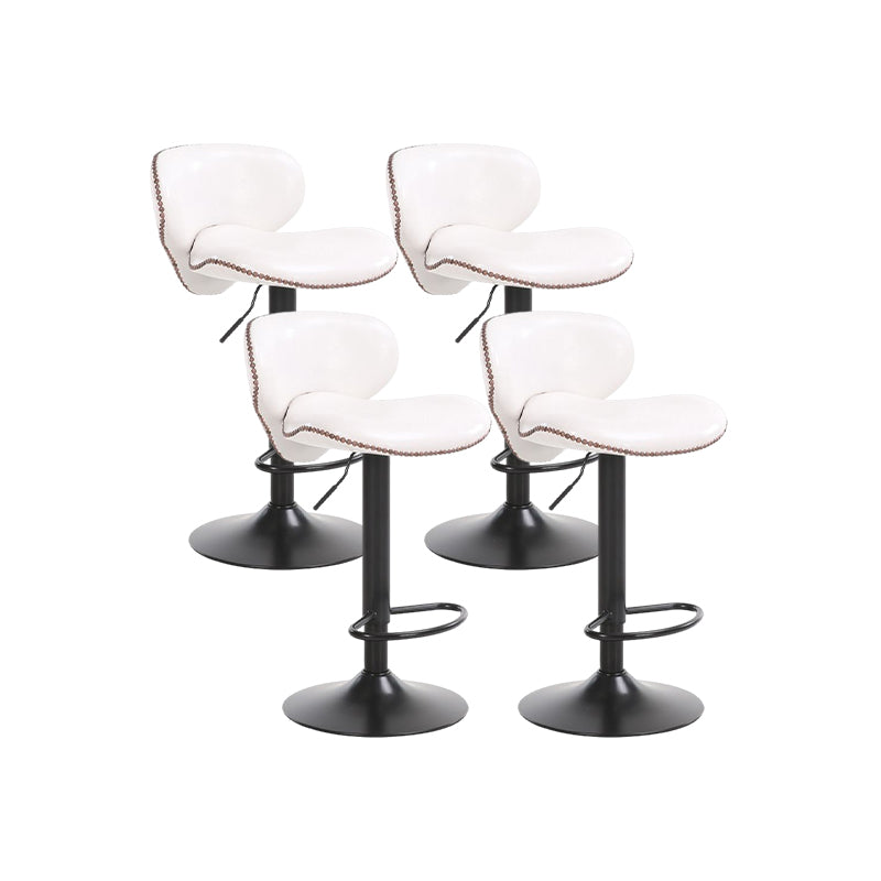 Modern Liftable Bar-stool PU Leather Counter Bar Stool with Metal Legs for Bristol