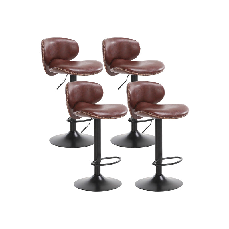 Modern Liftable Bar-stool PU Leather Counter Bar Stool with Metal Legs for Bristol