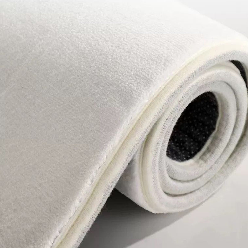 Beige Modern Rug Polyester Striped Rug Non-Slip Backing Rug for Drawing Room