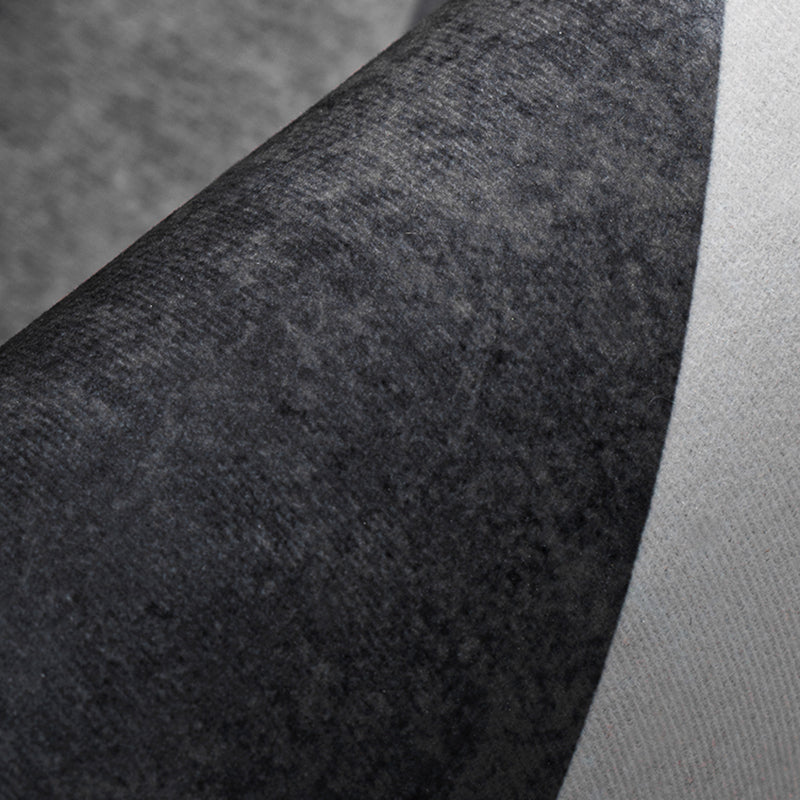 Light Gray Modern Rug Polyester Graphic Indoor Rug Non-Slip Backing Rug for Home Decor