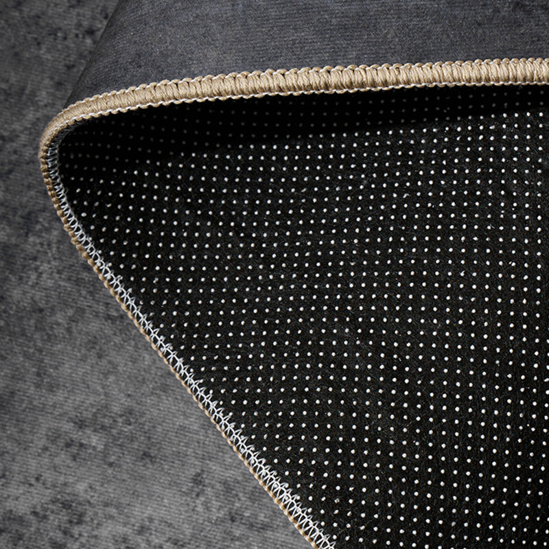 Light Gray Modern Rug Polyester Graphic Indoor Rug Non-Slip Backing Rug for Home Decor