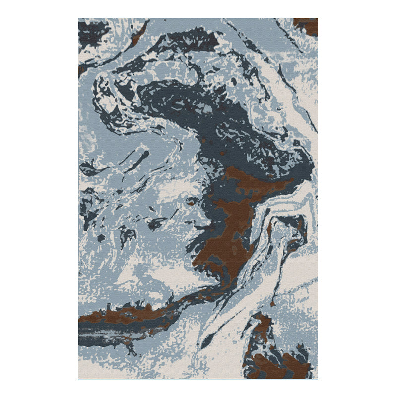 Black Gorgeous Rug Polyester Graphic Rug Stain Resistant Rug for Home Decor
