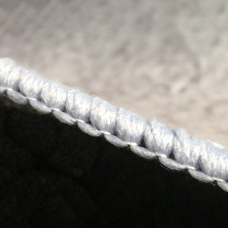Schwarzer Vintage-Teppich, grafischer Polyester-Teppich, waschbarer Teppich für Heimdekoration