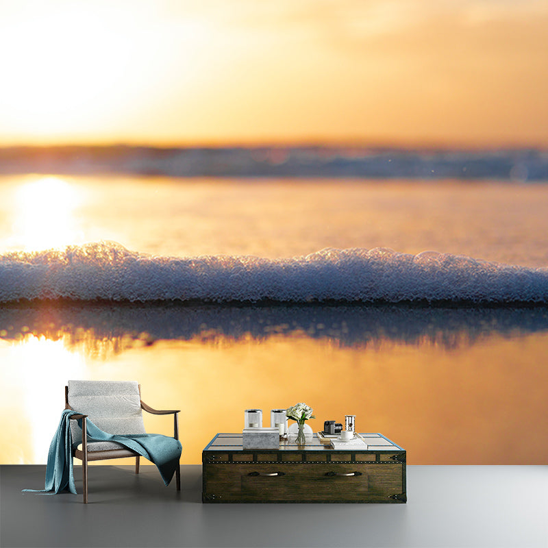 Washable Stain Resistant Mural Wallpaper Coastal Scenery Indoor Wall Mural