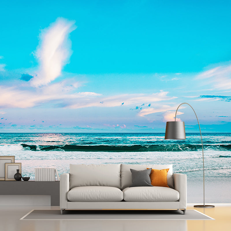 Coastal Scenery Photography Mural Wallpaper Decorative Bedroom Wall Mural