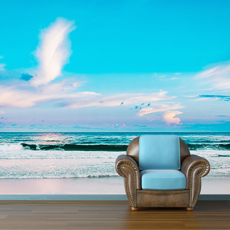 Coastal Scenery Photography Mural Wallpaper Decorative Bedroom Wall Mural