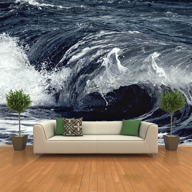 Photography Wall Mural Wallpaper Sea Wave Sitting Room Wall Mural
