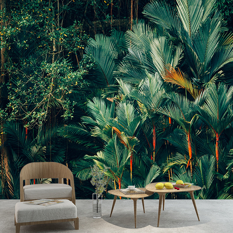 Environment Friendly Resistant Mural Wallpaper Tropic Sleeping Room Wall Mural