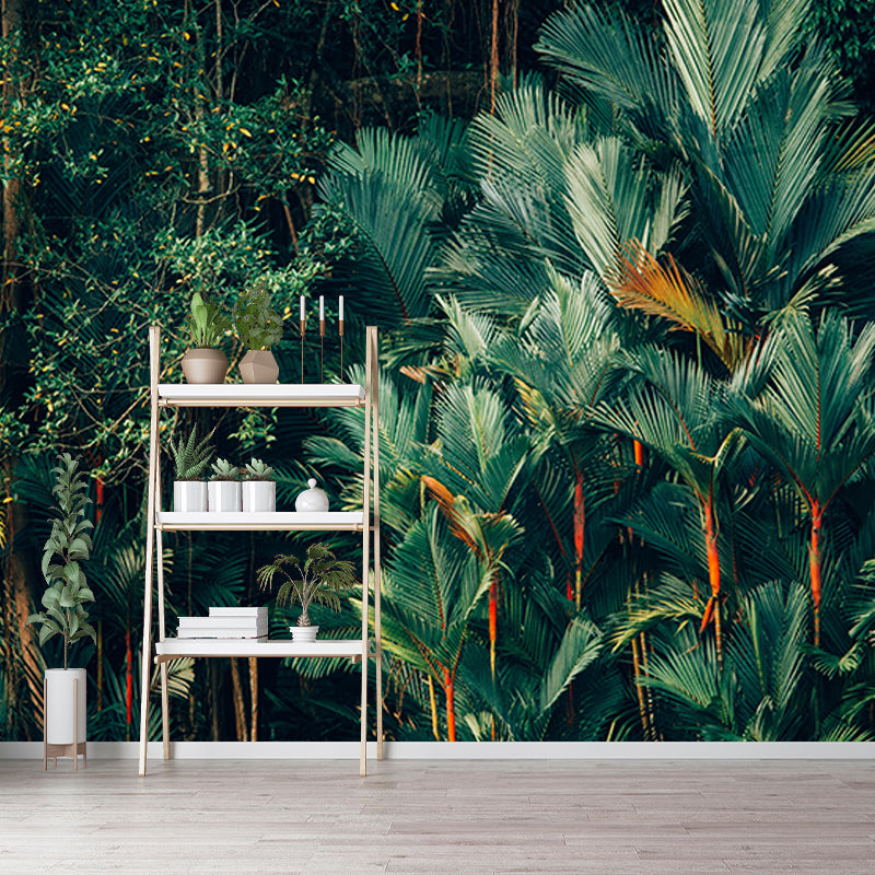 Environment Friendly Resistant Mural Wallpaper Tropic Sleeping Room Wall Mural