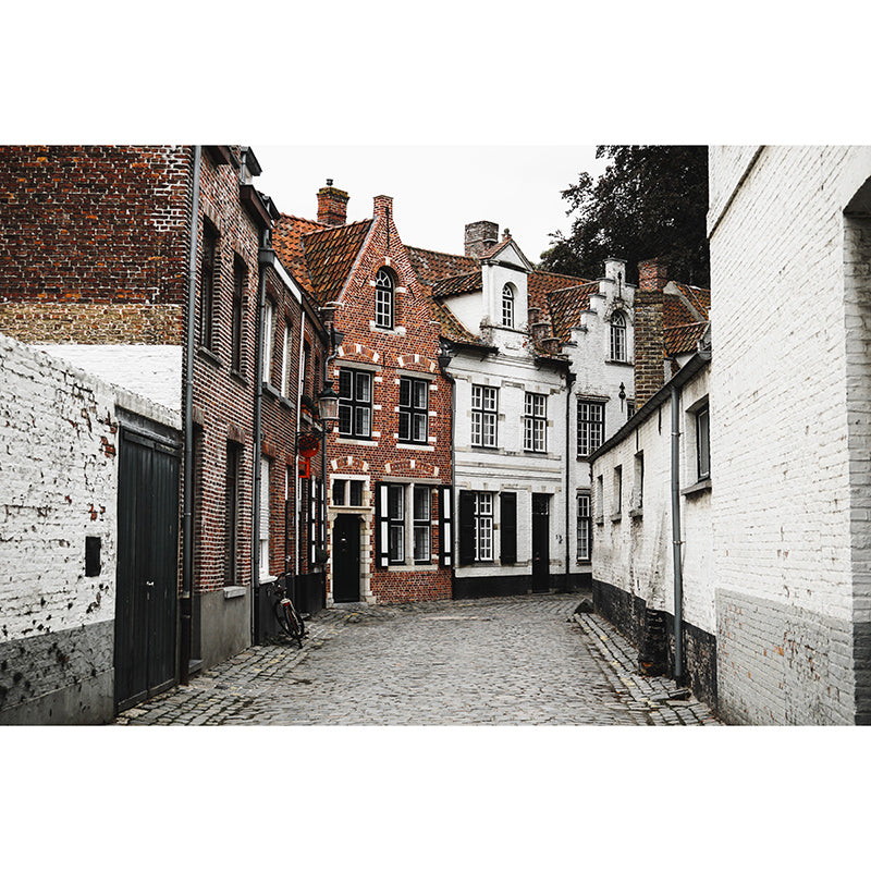 Town Scenery Photography Mildew Resistant Wallpaper Environmental Sleeping Room Wall Mural