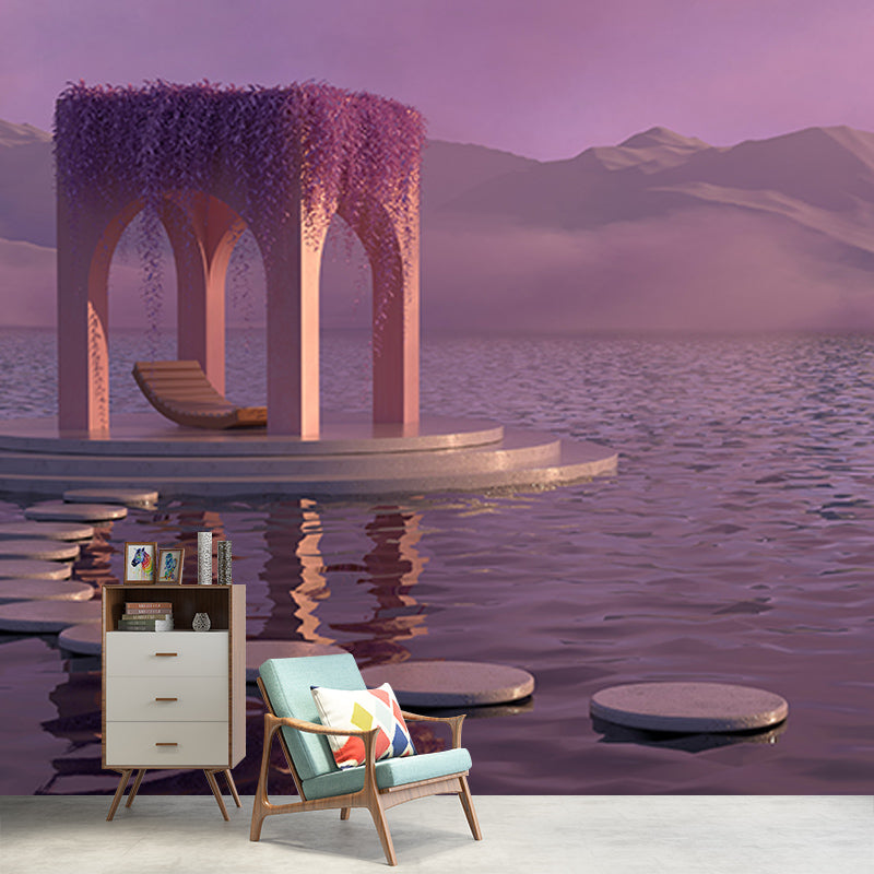 Photography Stain Resistant Wallpaper 3D Pattern Living Room Wall Mural