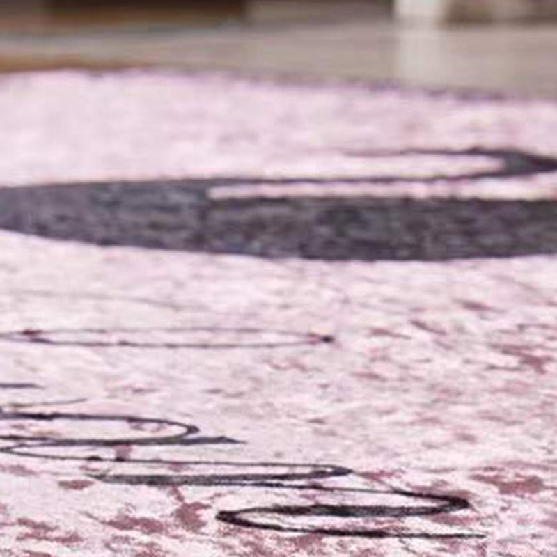 Gray Feather Carpet Polyester Modern Carpet Non-Slip Backing Carpet for Home Decor