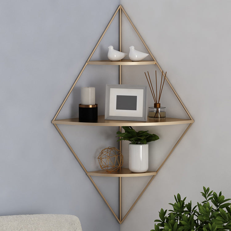 Iron Frame Wall Mounted Bookshelf Industrial Vertical Manufactured Wood Shelf Bookshelf