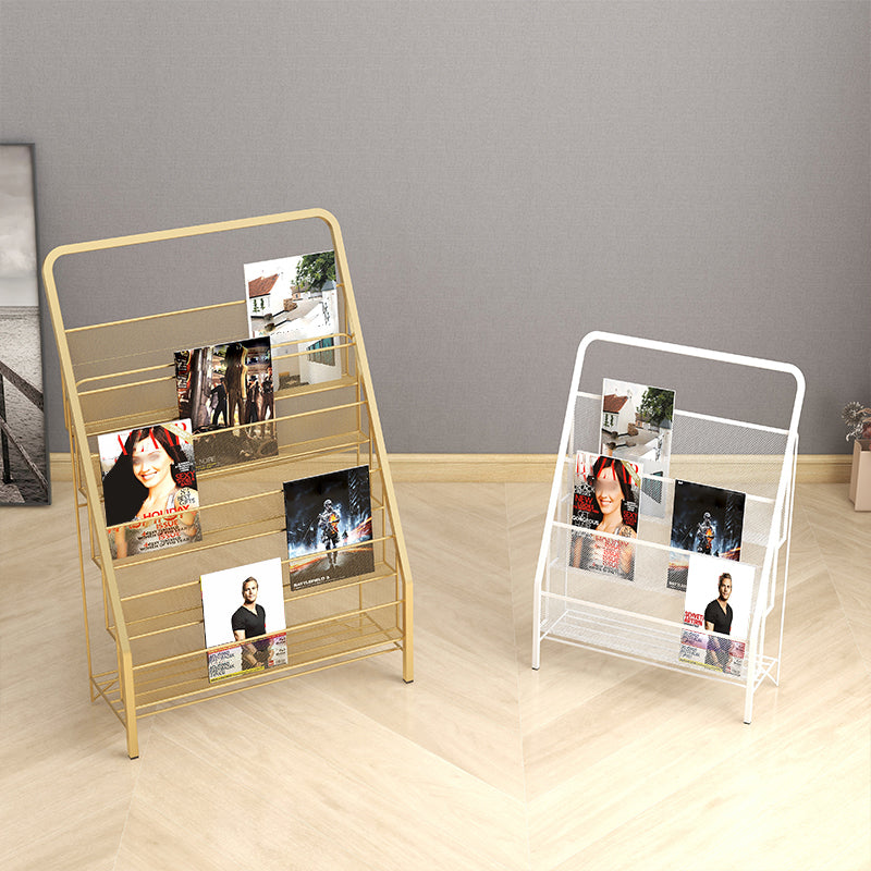 Metall Iron Contemporary Ladder Bookshelf geschlossene vertikale Bücherregal geschlossen