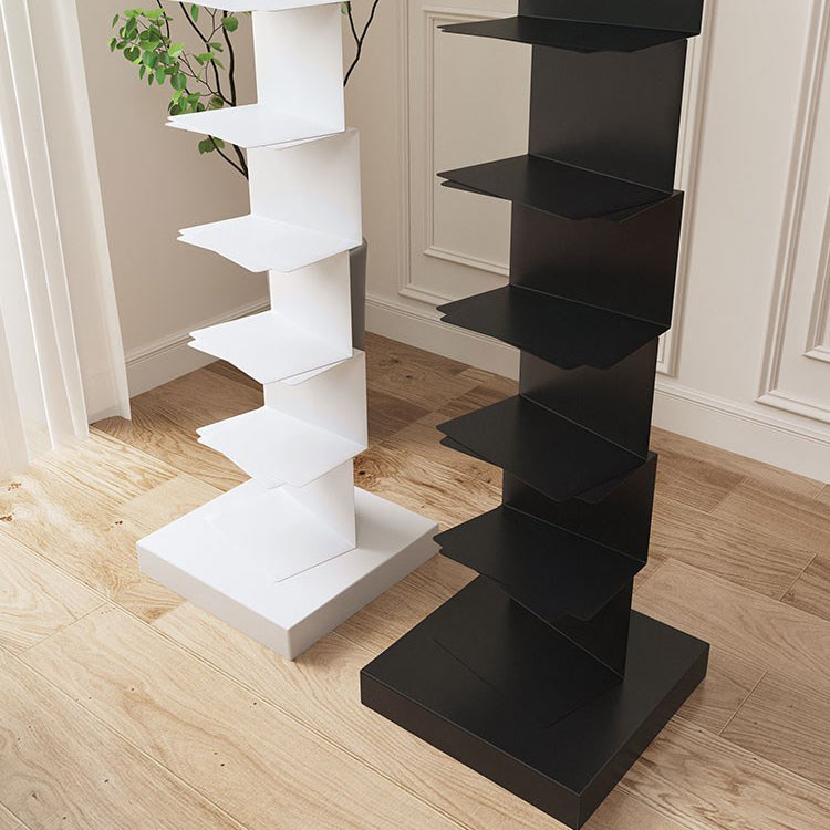 Invisible Bookshelf Open Back Contemporary Style Bookcase for Home and Office