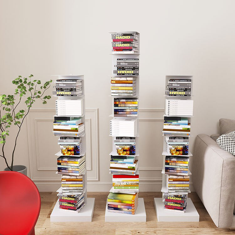 Invisible Bookshelf Open Back Contemporary Style Bookcase for Home and Office