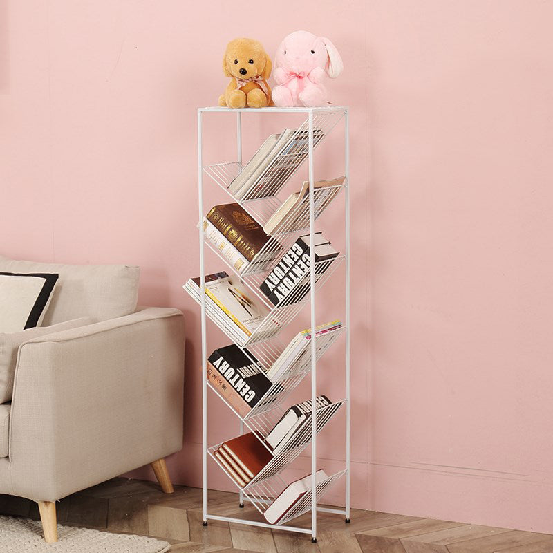 Invisible Bookshelf Open Back Contemporary Style Bookcase for Home and Office