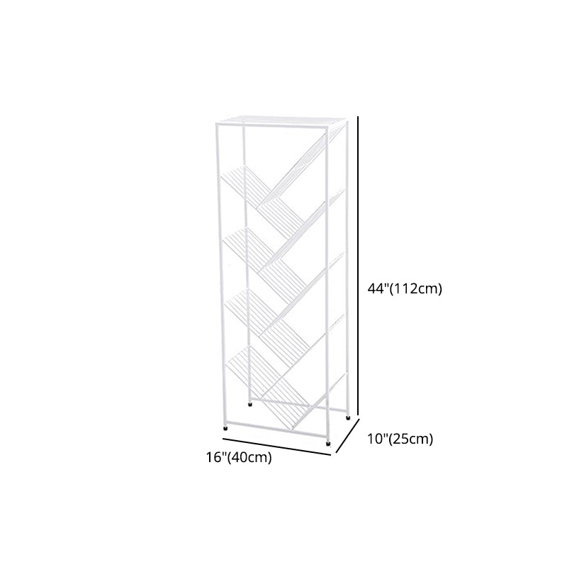 Invisible Bookshelf Open Back Contemporary Style Bookcase for Home and Office