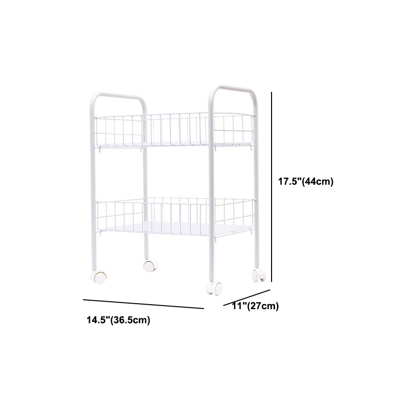 Industrial Iron Etagere Bookshelf Open Vertical Bookshelf with Caster Wheels