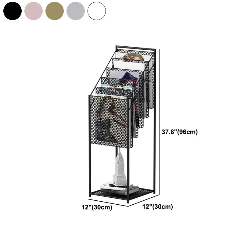 Industrial Iron Ladder Bookshelf Closed Back vertikales Bücherregal, 11,8 "L x 11,8" W x 37,8 "H