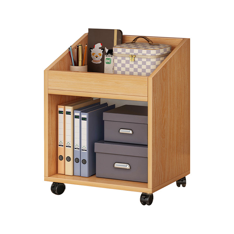 Scandinavian Style Bookshelf Open Back Bookcase for Home Office Study Room