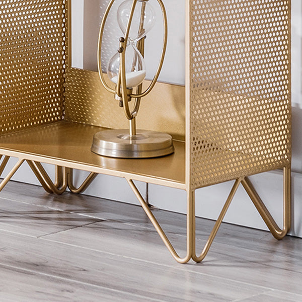 Skandinavische Metallgeometrische Bücherregal vertikal offene Eisenbuchhandel