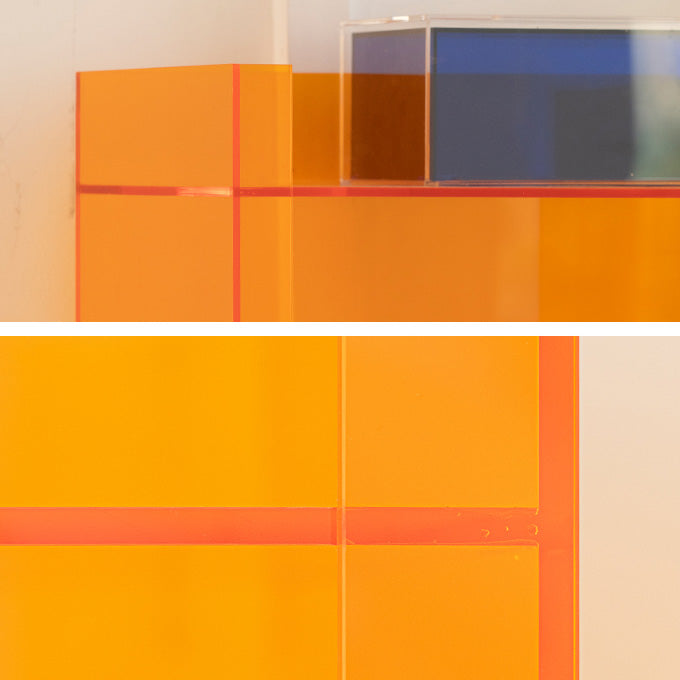 Scandinavian Style Bookshelf 9.84"W Closed Back Bookcase for Home Office Study Room