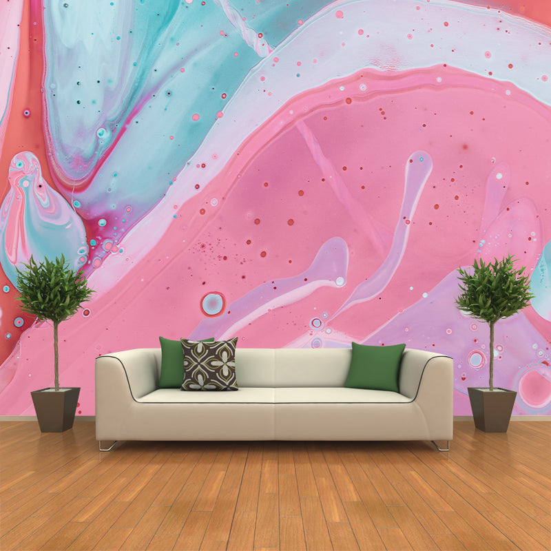 Washable Stain Resistant Mural Wallpaper Modern Abstract Style Indoor Wall Mural