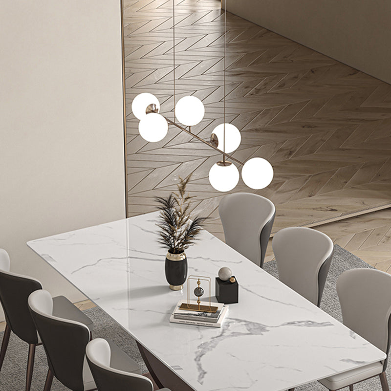 Nordic Glass Island Light 47,5 "breit 6 Lichter Island Anhänger für Restaurant