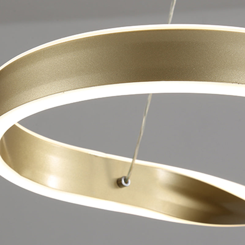 Éclairage d'île en métal moderne en forme d'île de forme linéaire